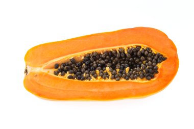 beyaz izole papaya