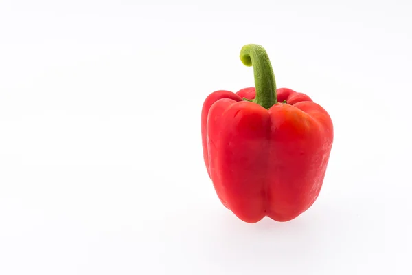 Poivrons rouges isolés sur fond blanc — Photo