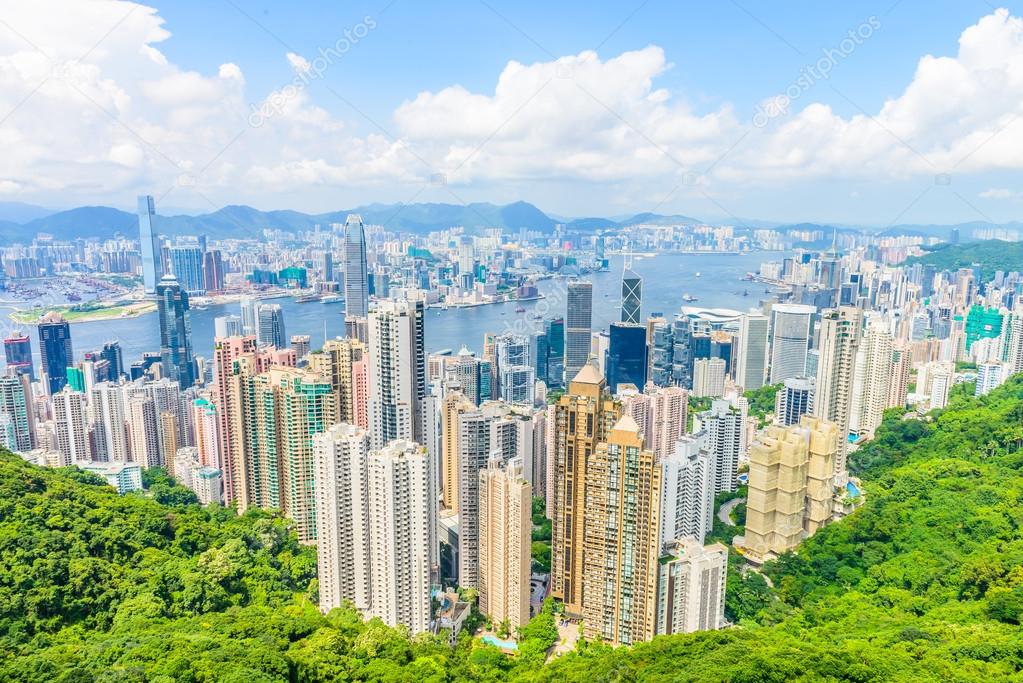 Victoria Harbour in Hong Kong.