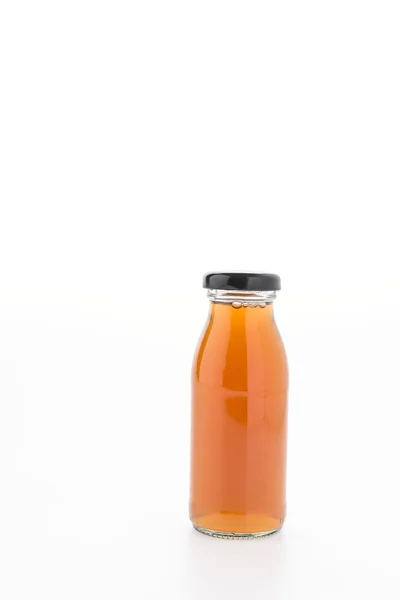 Apple juice bottle — Stock Photo, Image