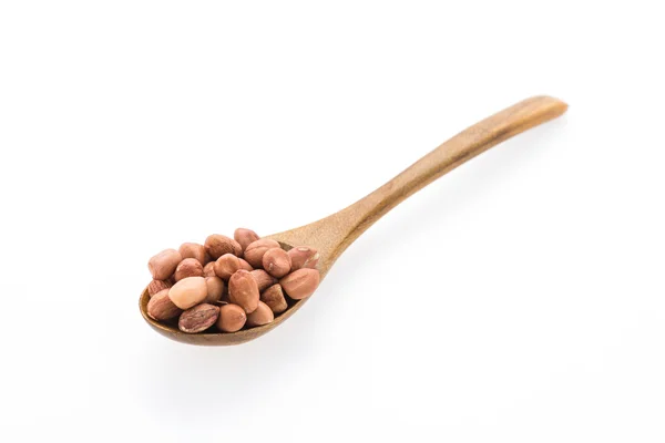 Peanuts in spoon — Stock Photo, Image