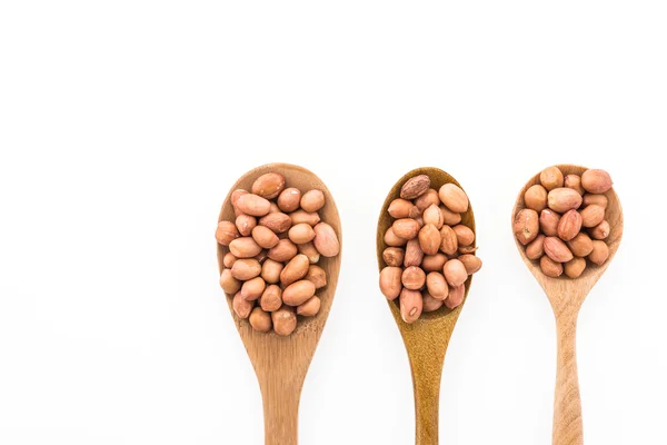 Peanuts in spoon — Stock Photo, Image