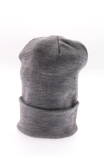Πλεκτό καπέλο που απομονώνονται σε λευκό — Φωτογραφία Αρχείου