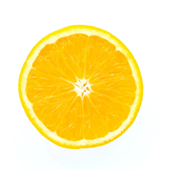 Beyaz üzerine izole edilmiş turuncu — Stok fotoğraf