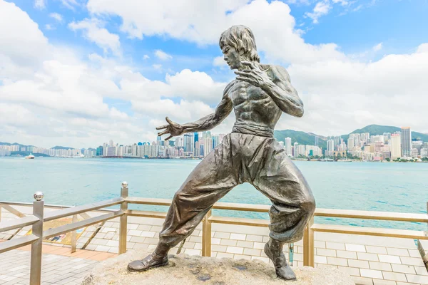 Bruce Lee Standbeeld — Stockfoto