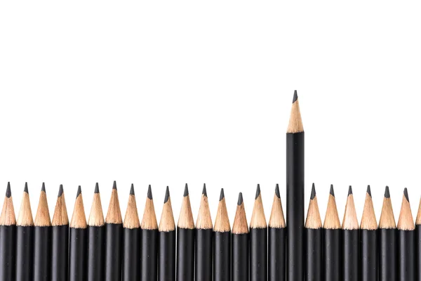Черные карандаши — стоковое фото