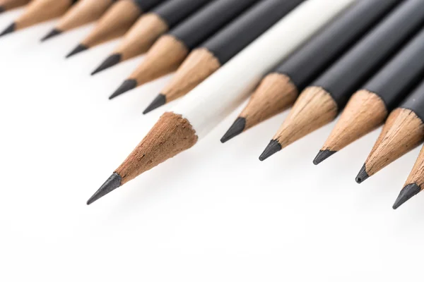 Ołówki czarno-biały — Zdjęcie stockowe