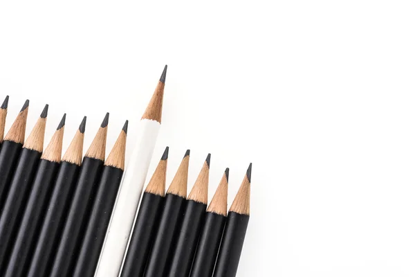 Black and white pencils — Stock Photo, Image