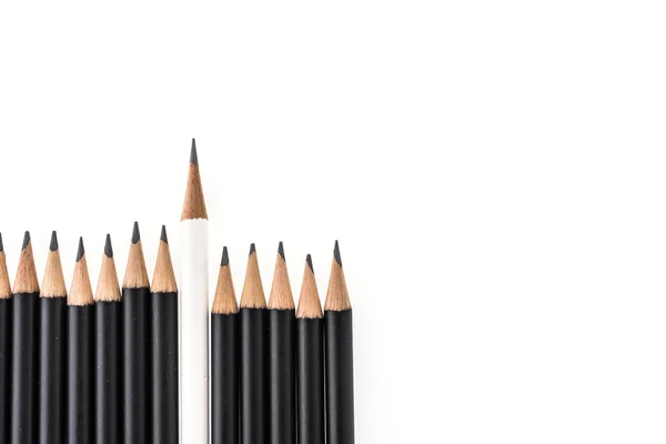 Чорно-білі олівці — стокове фото