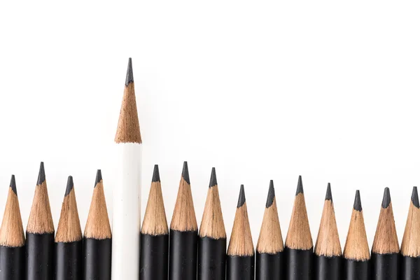 Zwart-wit potloden — Stockfoto