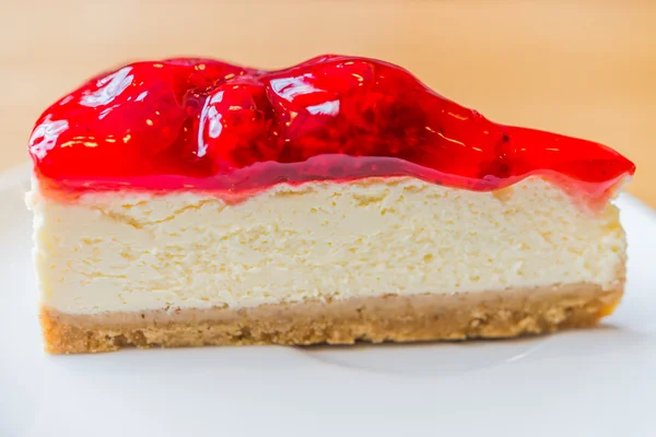 Tarta de queso fresa — Foto de Stock