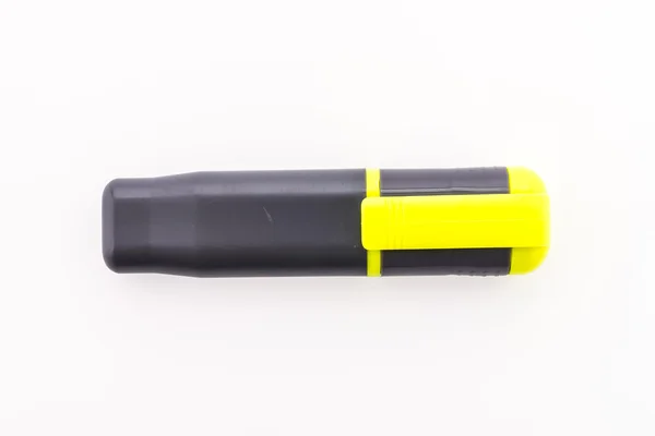 Πένα highlighter απομονωμένη σε λευκό φόντο — Φωτογραφία Αρχείου