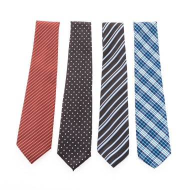 Beyaz arka plan üzerinde izole kravat