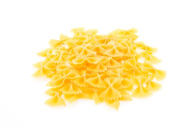 makarna beyaz arkaplanda izole