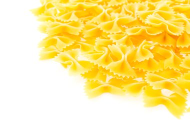 makarna beyaz arkaplanda izole