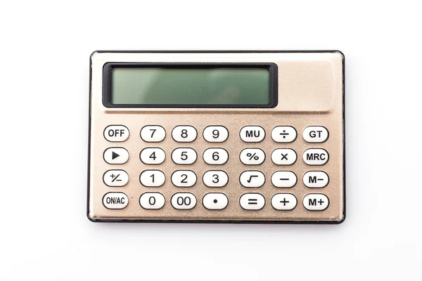 Calculadora aislada sobre fondo blanco — Foto de Stock