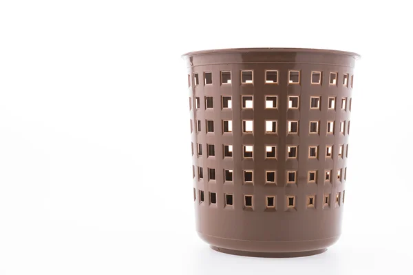 Plastic basket isolated on white background — Stock Photo, Image