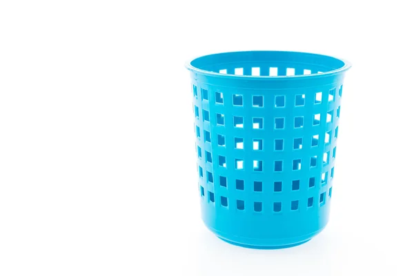 Plastic basket isolated on white background — Stock Photo, Image