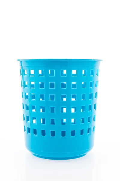 Plastic basket isolated on white background — Stock Photo, Image