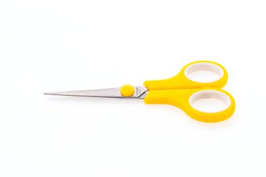 Makas beyaz arkaplanda izole edildi