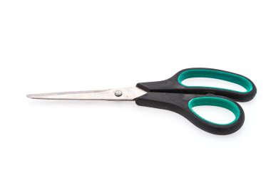 Makas beyaz arkaplanda izole edildi