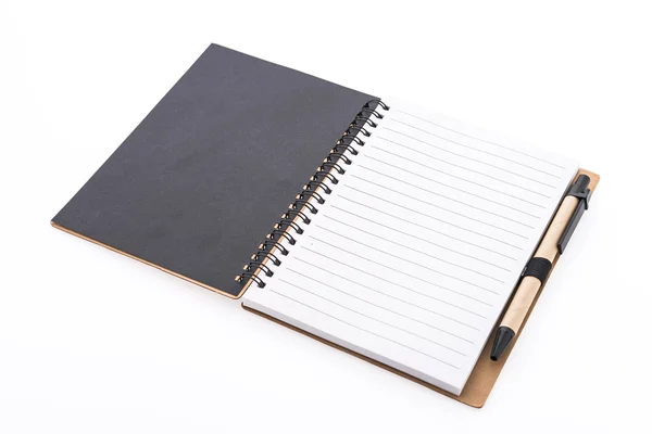 Notebook elszigetelt fehér háttér — Stock Fotó