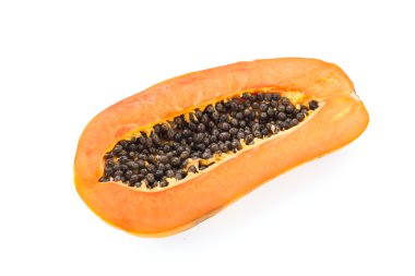 beyaz izole papaya