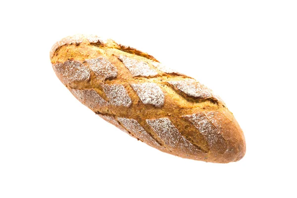 Chléb izolovaný na bílém — Stock fotografie