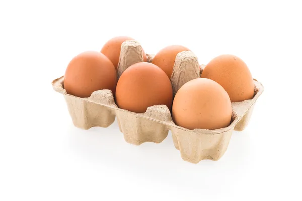 Eggs isolated on white background — Stock Photo, Image