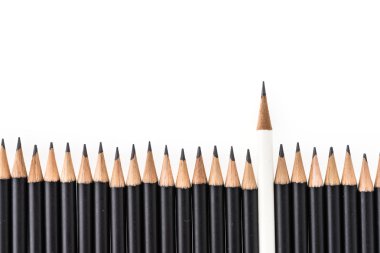 Beyaz arkaplanda kalem izole