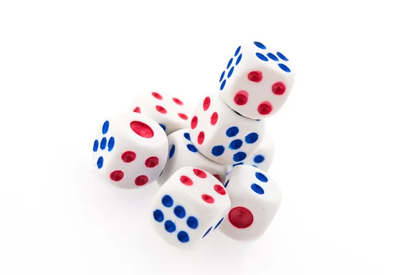 Dice isolated on white background — Stock Photo, Image