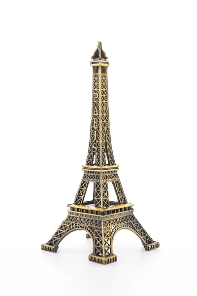 Eiffel Tower toy isolated on white background — Stock Photo, Image