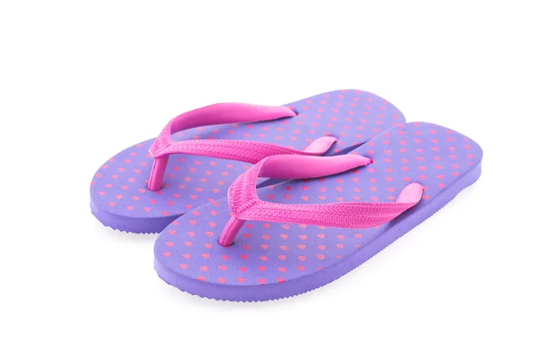 Flip flop isolé sur fond blanc — Photo