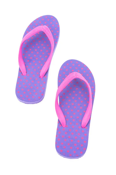 Flip flop isolado no fundo branco — Fotografia de Stock