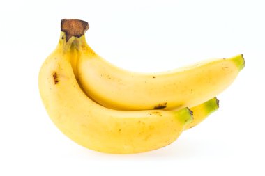 muz üzerinde beyaz izole