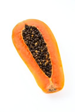 beyaz izole papaya