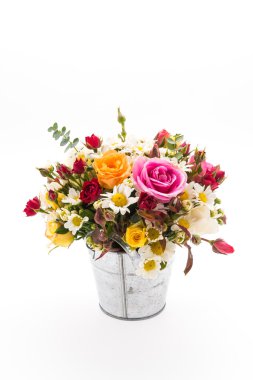 çiçek buketi beyaz izole