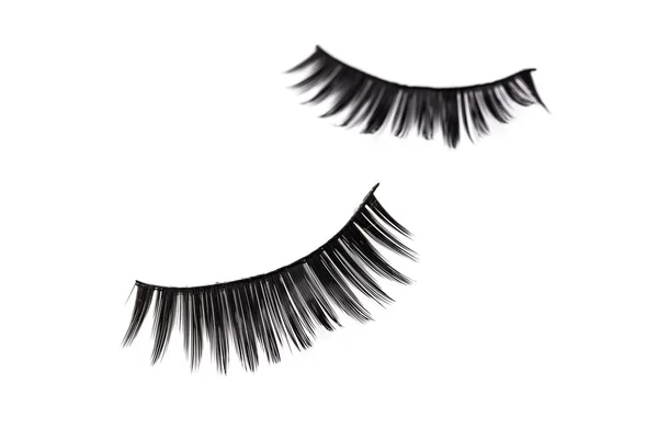 Eyelashes isolated on white — Stock Photo, Image