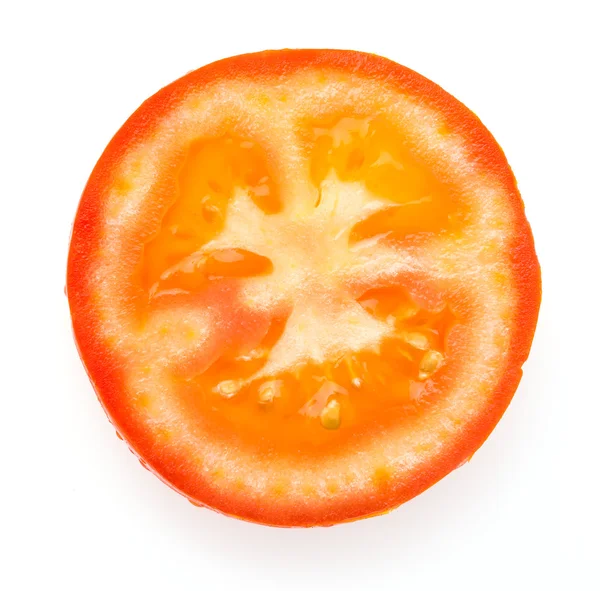 Tomate isolado em branco — Fotografia de Stock