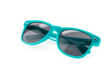 güneş gözlüğü gözlük üzerine beyaz izole