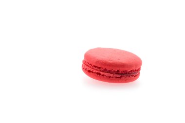 beyaz izole macaron