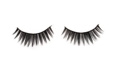 kirpik üzerinde beyaz izole