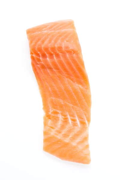 Zalm vlees geïsoleerd op wit — Stockfoto