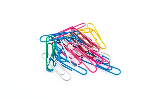 Paper clip isolated on white background — Stock Photo, Image