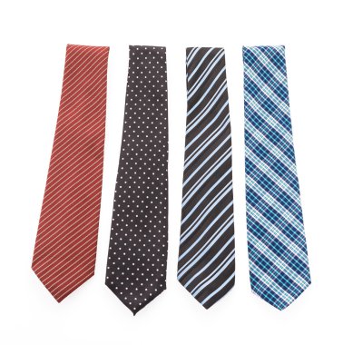 Beyaz arka plan üzerinde izole kravat