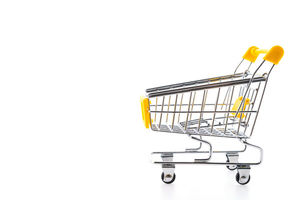 Shopping cart isolated on white background