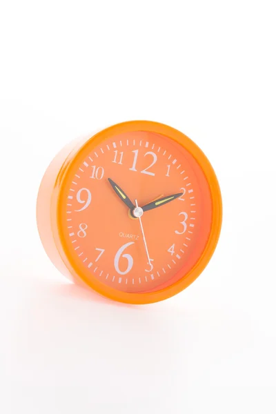 Alarme laranja isolado no fundo branco — Fotografia de Stock