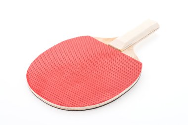 Raket ping pong izole üzerinde beyaz arka plan