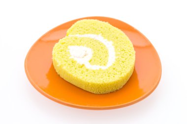 Варення рулон торт ізольовані на білому тлі