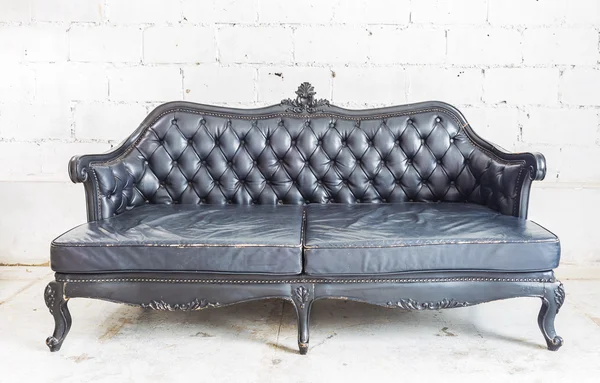 Black Vintage sofa — Stock Photo, Image